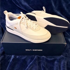 Wolf and Shepherd Baller One White Leather Men’s Sneakers